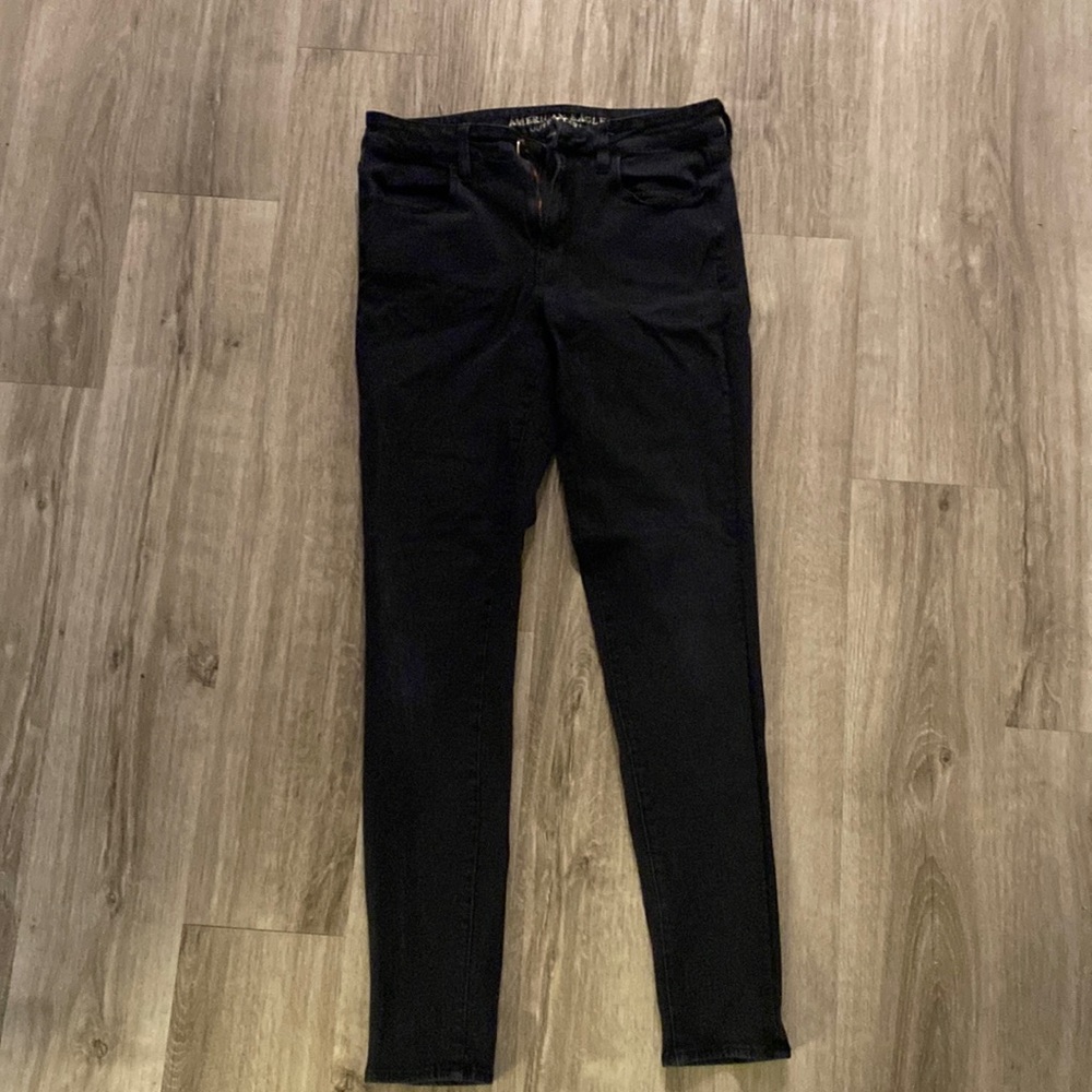 American eagle black high rise jegging